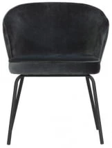 Krzesło czarne (velvet) Admit