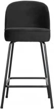 Krzesło barowe 65 czarne velvet Vogue