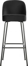 Krzesło barowe 80 czarne velvet Vogue