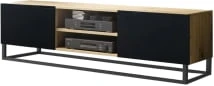 Praktický TV stolek na kovových rámech do obývacího pokoje Losi Mini 160