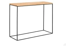 Konzolový stolek na kovových rámech do předsíně Tensio Solid Wood 100x30