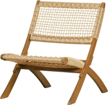 Krzesło składane Lois z drewna eukaliptusowego, naturalny