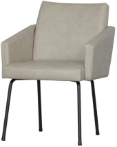Krzesło z podłokietnikami Mount, skóra syntetyczna