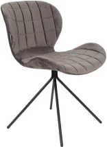 Krzesło velvet szare OMG