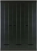Szafa trzydrzwiowa z szufladami Connect czarna