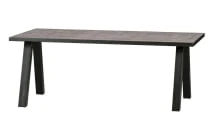 Stół z drewna tekowego z kwadratową nogą 220x90 Tablo