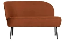 Sofa rdza velvet Vogue - lewa
