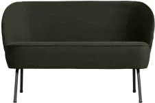 Sofa 2-osobowa ciemnozielona velvet Vogue