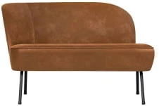 Sofa skóra koniak Vogue - lewa