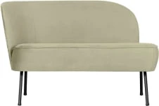 Sofa pistacja velvet Vogue - lewa