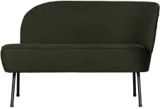 Sofa ciemnozielona velvet Vogue - prawa
