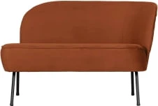 Sofa rdza velvet Vogue - prawa