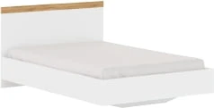 Białe łóżko do pokoju młodzieżowego Vigo 120