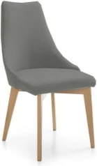 Tapicerowane krzesło XII z drewnianymi nóżkami