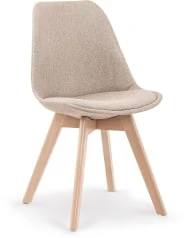 Krzesło tapicerowane na drewnianych nóżkach do jadalni K-303