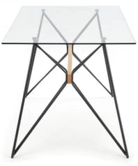 Stůl se skleněnou deskou do jídelny nebo kuchyně Allegro