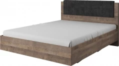 Wygodne łóżko z tapicerowanym zagłówkiem do sypialni Arden