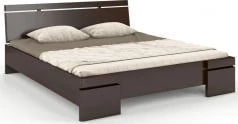 Łóżko drewniane bukowe ze skrzynią na pościel do sypialni Sparta maxi & st 140