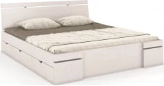 Łóżko drewniane bukowe z szufladami do sypialni Sparta maxi & dr 140