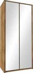 Prostorná 2-dveřová šatní skříň se zrcadlem Maxim