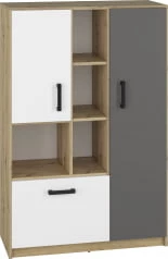 Pojemna komoda z drzwiami i szufladą do pokoju dziecięcego Fini