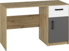 Moderní psací stůl se skříňkou a zásuvkou do mládežnického pokoje Fini