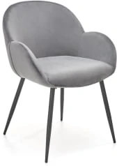 Komfortowe krzesło z podłokietnikami do jadalni K-480