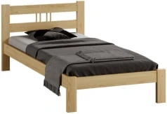 Łóżko drewniane sosnowe Nikola 90x200 na nóżkach
