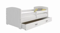 Dětská postel Miki B4 80x160 cm s ochrannou zábranou a se zásuvkou