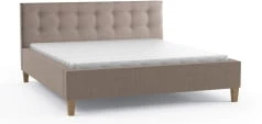 Łóżko tapicerowane Dawid 160x200 ze stelażem twinflex