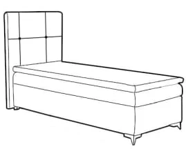 Postel boxspring 90 Nala