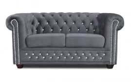 Sofa 2-osobowa Chesterfield York Blink z funkcją spania