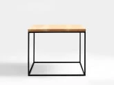 Konferenční stolek na kovových rámech do obývacího pokoje Tensio Solid Wood 50