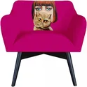 Fotel POP-ART Dama z kotem