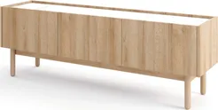 Moderní třídveřový TV stolek na nožkách do obývacího pokoje Boho