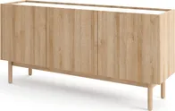 Moderní třídveřová komoda na nožkách do obývacího pokoje Boho