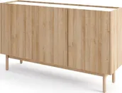 Praktická třídveřová komoda na nožkách do obývacího pokoje Boho