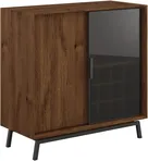 Komoda s barem a sklem Modern Loft Tabacco