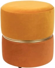 Oranžový taburet Bubble