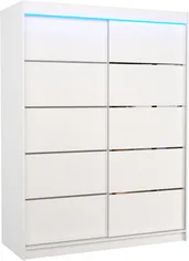Šatní skříň s posuvnými dveřmi s LED osvětlením Luft 150