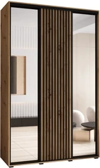 Šatní skříň s posuvnými dveřmi a zrcadlem Sapporo 2 160, hloubka 60 cm