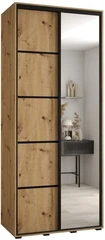 Szafa przesuwna z lustrem Cannes 5 100 60 cm głębokości