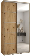 Posuvná skříň se zrcadlem Cannes 5 130 45 cm hloubky