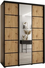 Szafa przesuwna z lustrem Cannes 5 170 60 cm głębokości