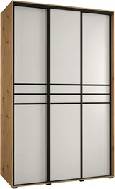 Šatní skříň s posuvnými dveřmi Davos 10 150, hloubka 60 cm
