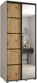 Szafa przesuwna z lustrem Davos 5 120 60 cm głębokości
