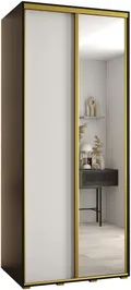 Szafa przesuwna z lustrem wysoka Davos 3 110 głębokość 60 cm