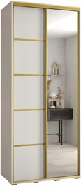Szafa przesuwna z lustrem Davos 5 100 45 cm głębokości