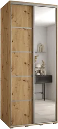 Szafa przesuwna z lustrem Davos 5 100 60 cm głębokości