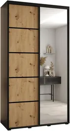 Szafa przesuwna z lustrem Davos 5 130 45 cm głębokości